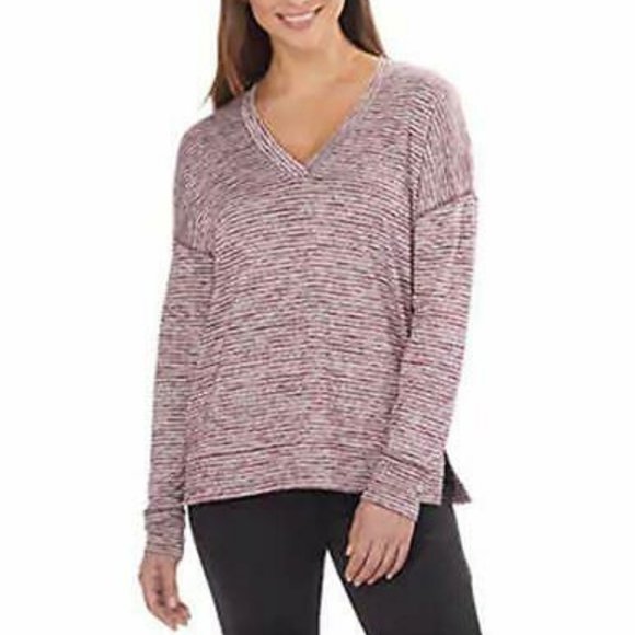 NEW Kirkland Signature Long Sleeve V-Neck Top S - Picture 1 of 3